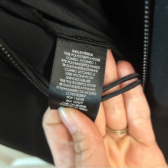 Alice + Olivia Black Lace Jumpsuit Wedding Guest Dress Formal Sexy Wide Leg Sz 8 - Picture 12 of 15